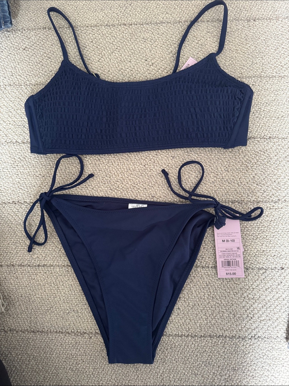 Wild Fable Navy Bikini Set Women’s size M NWT